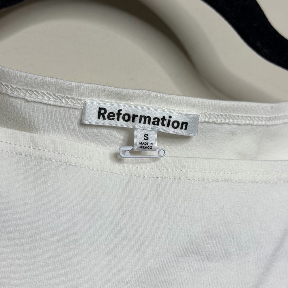 Reformation Dusk Boat-neck Organic Cotton-blend Top - Picture 8 of 10